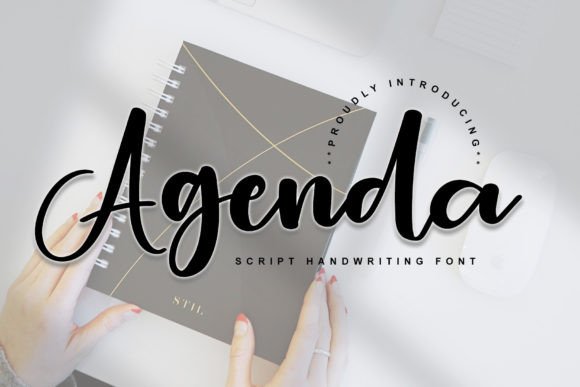 Agenda: A Stylish Handwritten Font for Modern Web Design