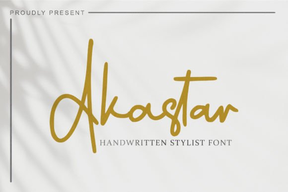 Akastar: A Handwritten Script Font for Elegant Web Design