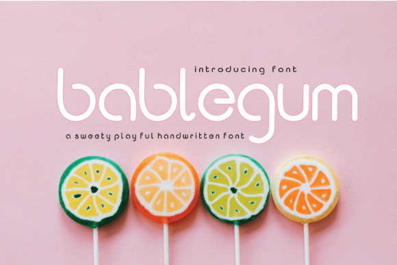 Bablegum: A Modern Handwritten Font for Crafters and Product Makers
