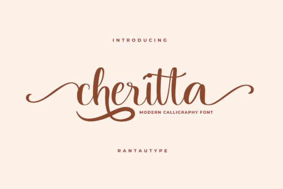 Cheritta: A Modern Script Font for Web Designers and Digital Brands
