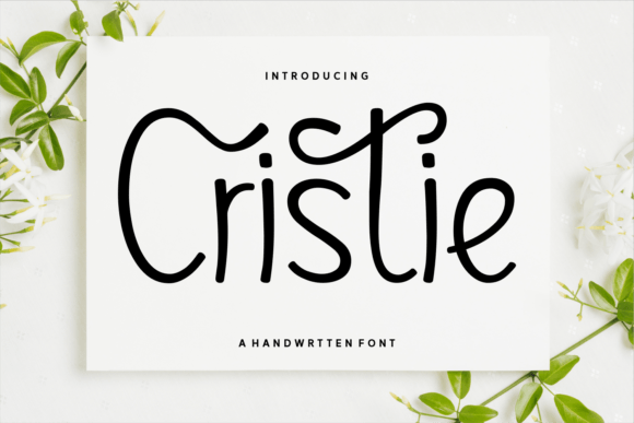 Cristie: A Delicate Handwritten Font for Elegant Editorial Design