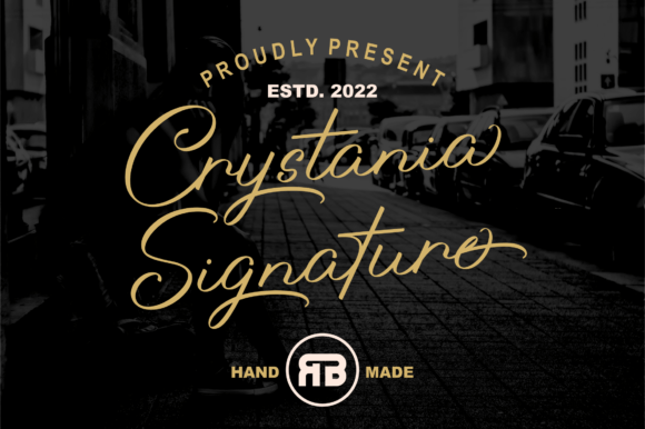 Crystania: A Romantic Script Font That Adds Luxury to Brand Design