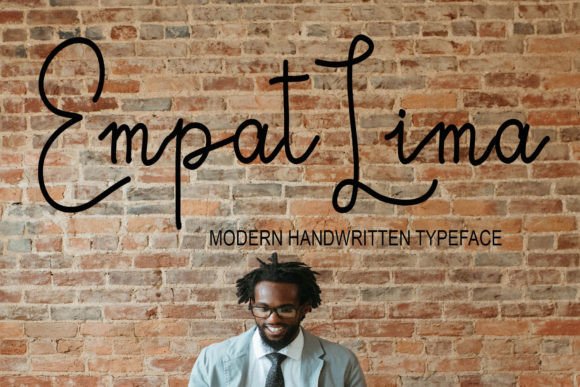 Empat Lima: A Handwritten Script Font for Modern Web and Digital Design