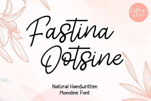 Fastina Ootsine: A Handwritten Font with Editorial Charm