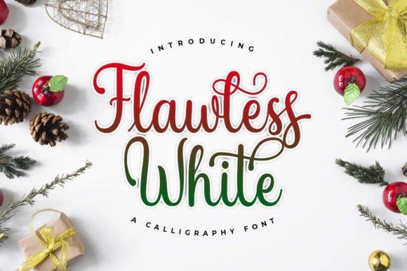 Flawless White: The Elegant Script Font That Elevates Every Maker’s Design