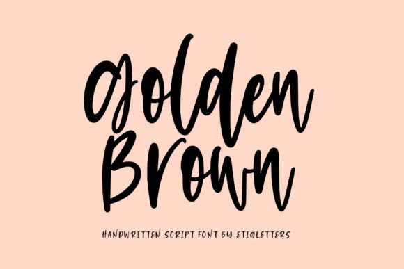 Golden Brown: A Handwritten Font for Elegant Editorial Design