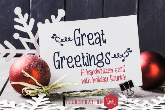 Great Greetings: A Festive Handwritten Font for Modern Marketing Design