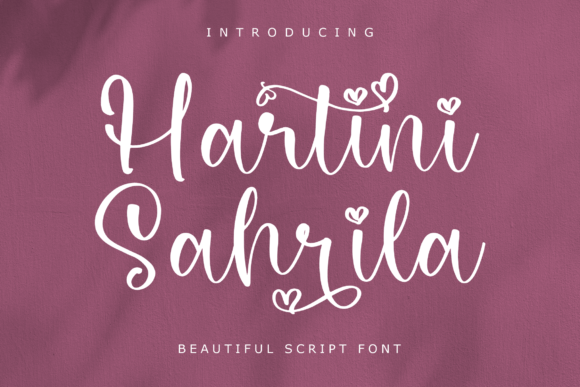 Hartini Sahrila: A Stylish Script Font for Modern Web Design