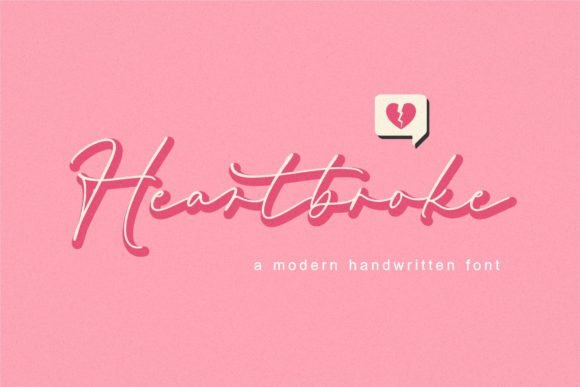 Heartbroke: A Distinctive Script Font for Modern Web Design