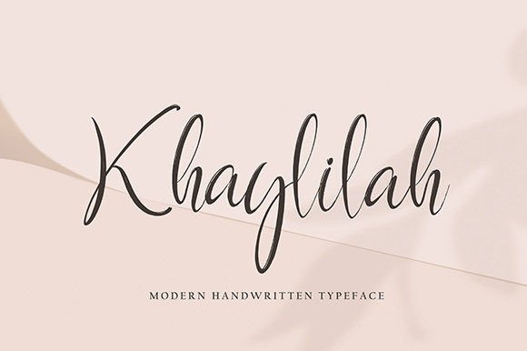 Khaylilah: A Handwritten Font with Timeless Elegance for Brand Designers