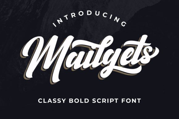 Mailgets: Elevating Web Design with a Bold Script Font