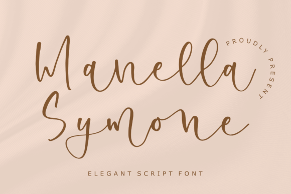 Manella Symone: Elegant Script Font for Crafters and Product Designers