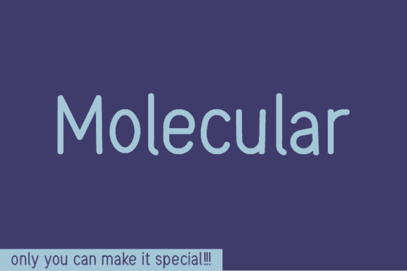 Molecular: A Natural Handwritten Font for Thoughtful Editorial Design