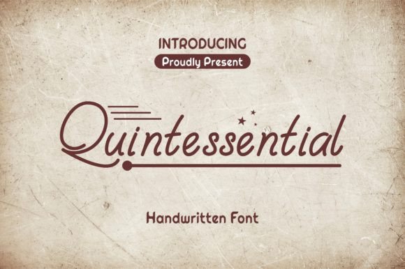Quintessential: A Handwritten Font That Brings Warmth to Brand Design