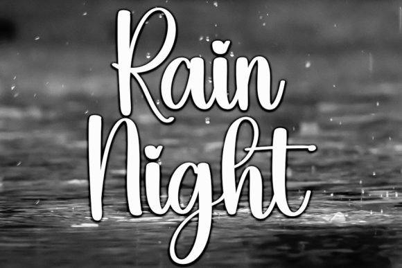 Rain Night: A Handwritten Font That Elevates Modern Branding