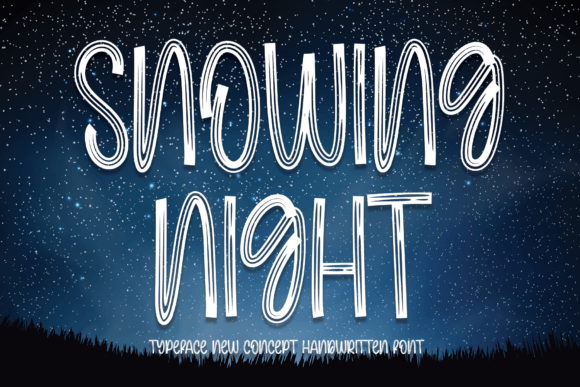 Snowing Night: A Stylish Script Font for Editorial Design and Digital Publishing