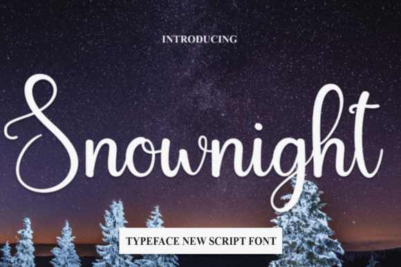 Snownight: A Handwritten Font for Modern Editorial Design