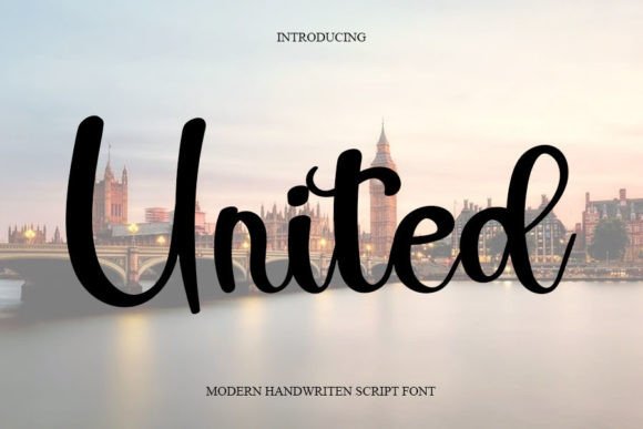 United: A Handwritten Font That Elevates Modern Web Design