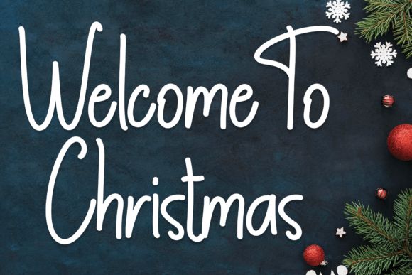 Welcome to Christmas: A Handwritten Font for Holiday Crafts and Maker Projects