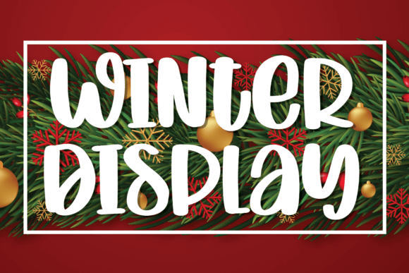 Winter Display: A Cheerful Handwritten Font for Crafty Makers and Sellers